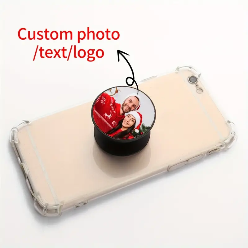 Phone Cases Custom - Customisable Round Sublimation Phone Stand -
