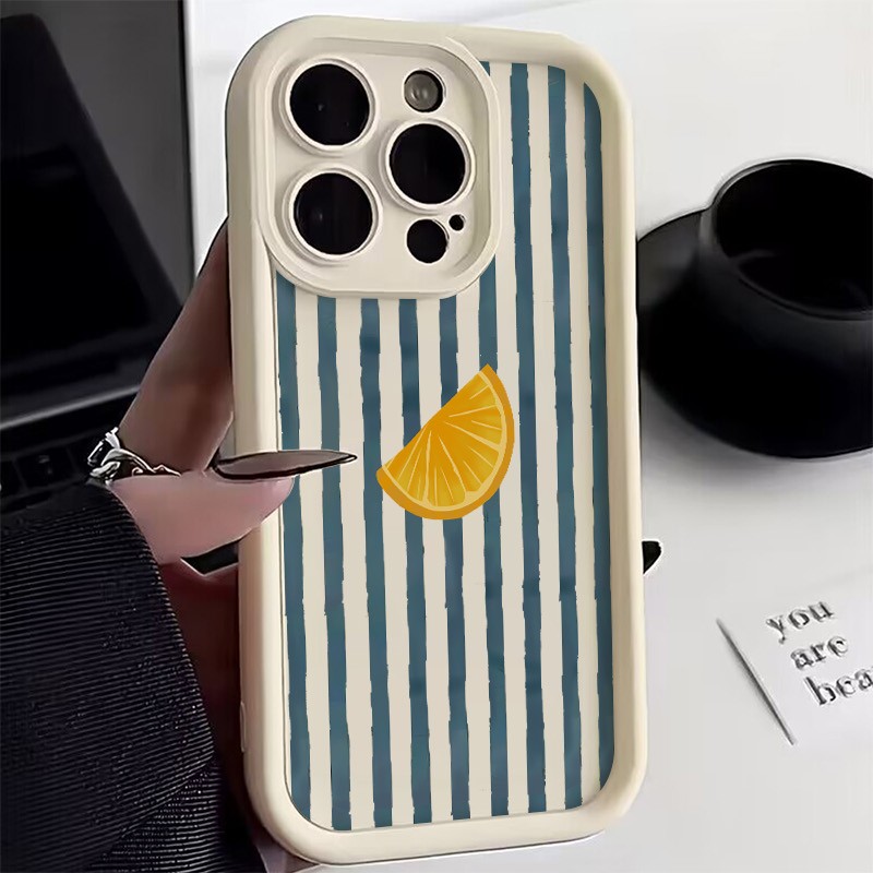 Phone Cases Xs - Striped Lemon Slice Pattern Phone Case