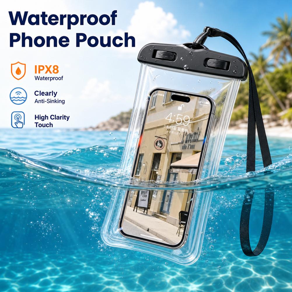 Phone Cases Beach - Transparent Waterproof Mobile Phone Pouch Neck