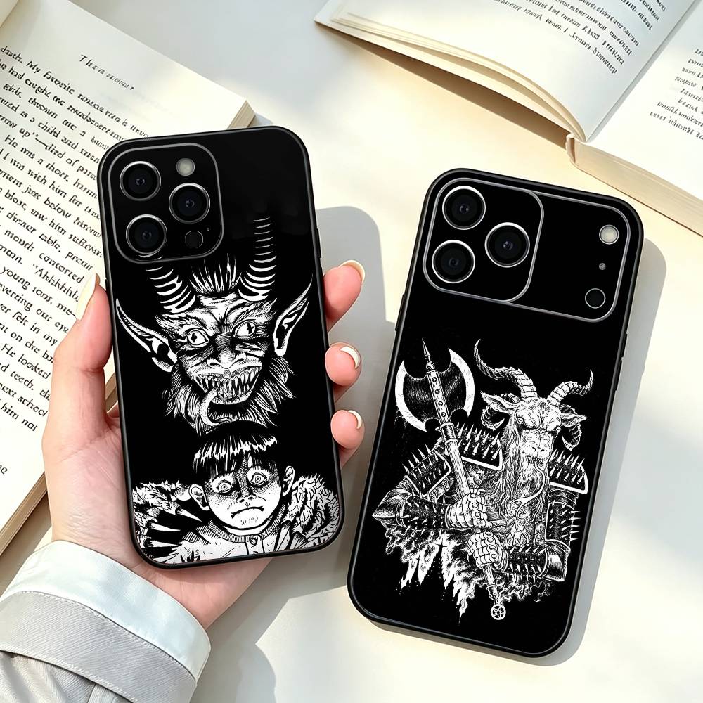 Phone Cases Ugly - Ugly K-krampus art Black Phone Case