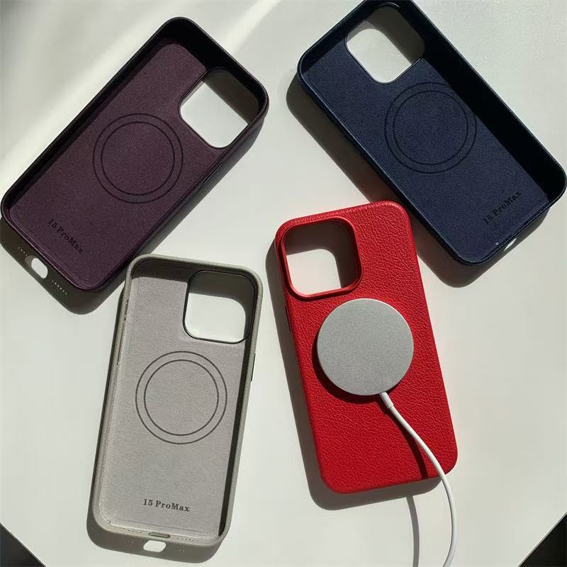 For Magsafe Lychee Texture PU  - огляд і ціна Phone Cases Custom