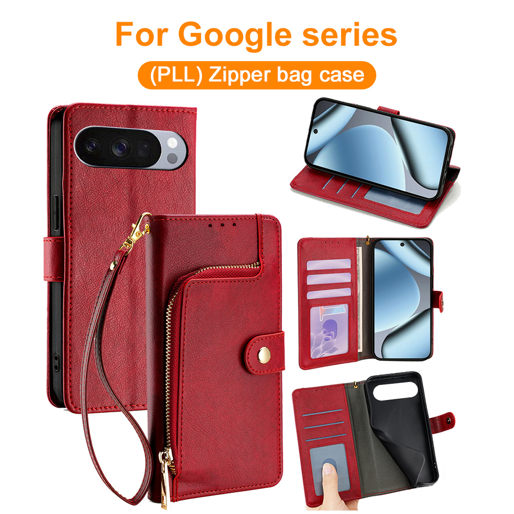 PU Leather Zipper Wallet Folio - огляд і ціна Leather Folio Wallet Case