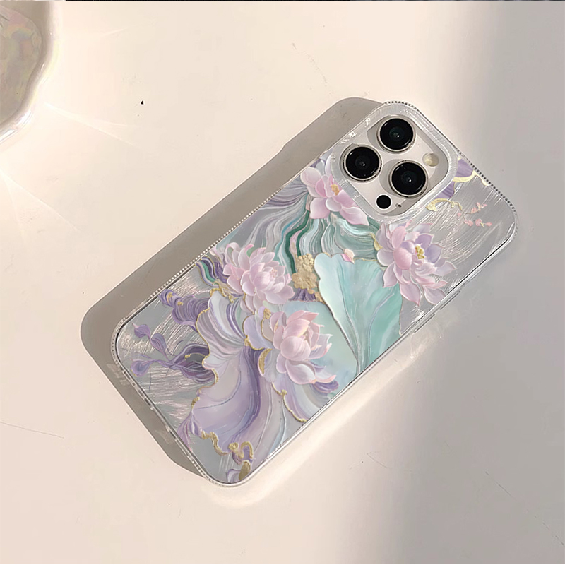 Dreamy Purple Lotus Print Aest - огляд і ціна Phone Cases Green