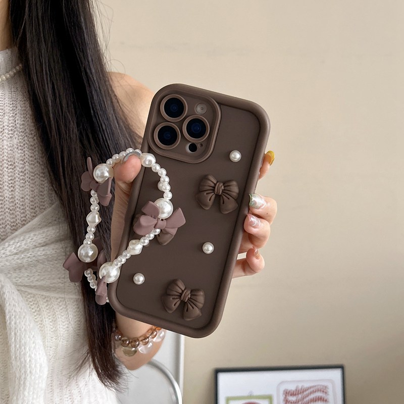 Bow Pearl Chain Rope Phone Cas - огляд і ціна Phone Cases Motorola Edge 2025