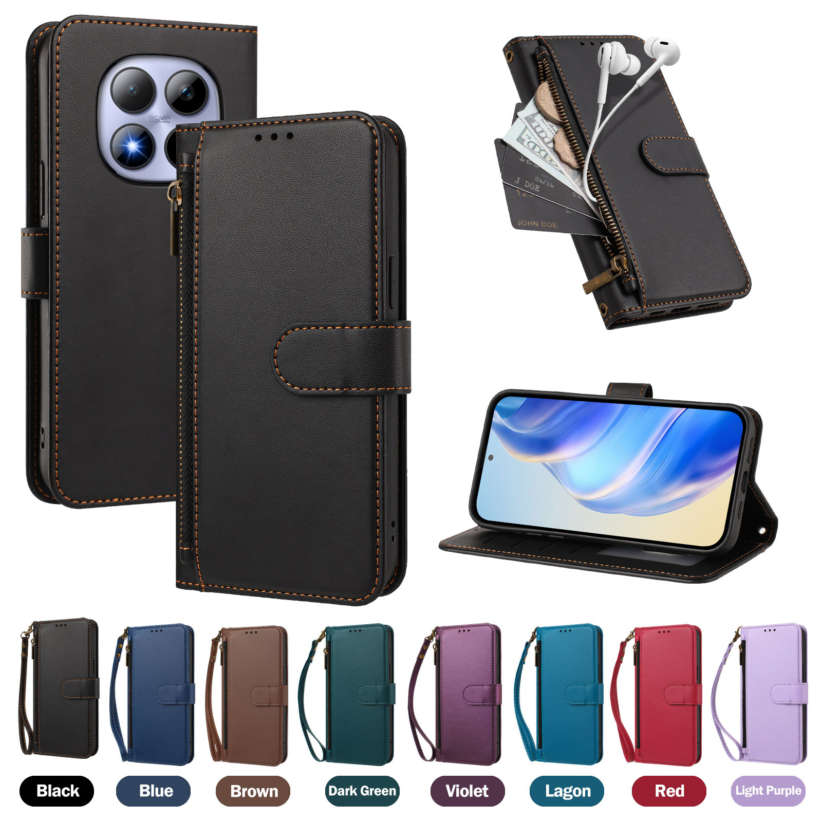 Folio Magnetic Wallet Flip Lea - огляд і ціна Leather Folio Wallet Case