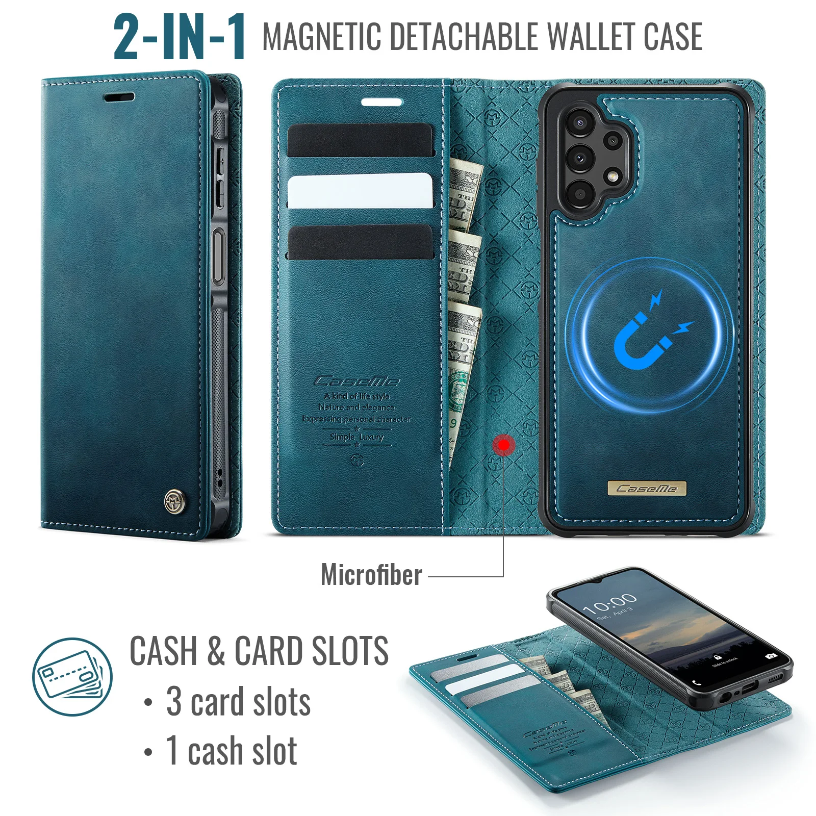 Caseme-C49 Folio Detachable Ma - огляд і ціна Leather Folio Wallet Case