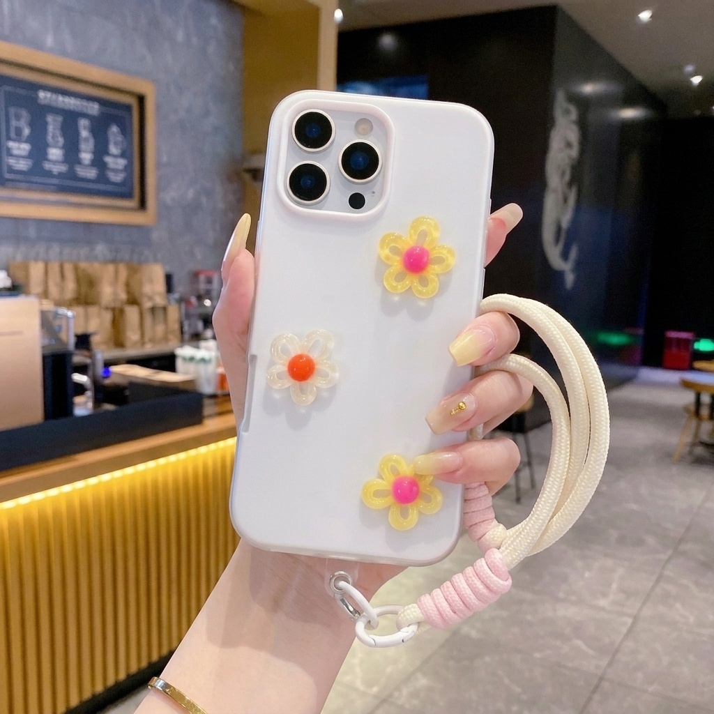 White With 3D Diy Colorful Flo - огляд і ціна Phone Cases Diy