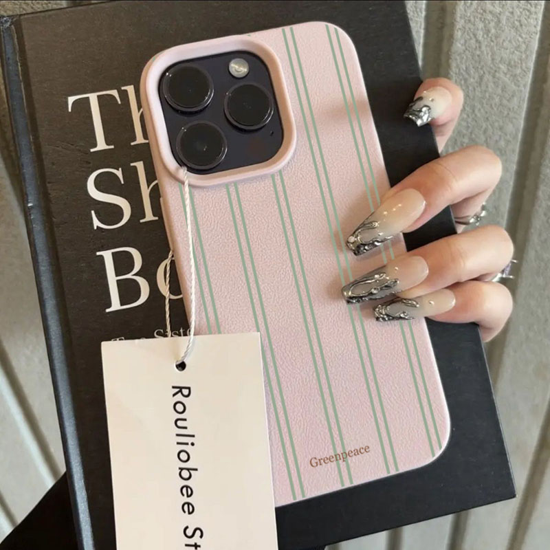 The Green Stripe Lichee Patter - огляд і ціна Phone Cases Green