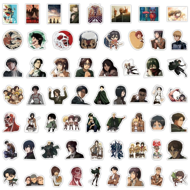60Pcs Attack on Titan Anime St - огляд і ціна Phone Cases Beach