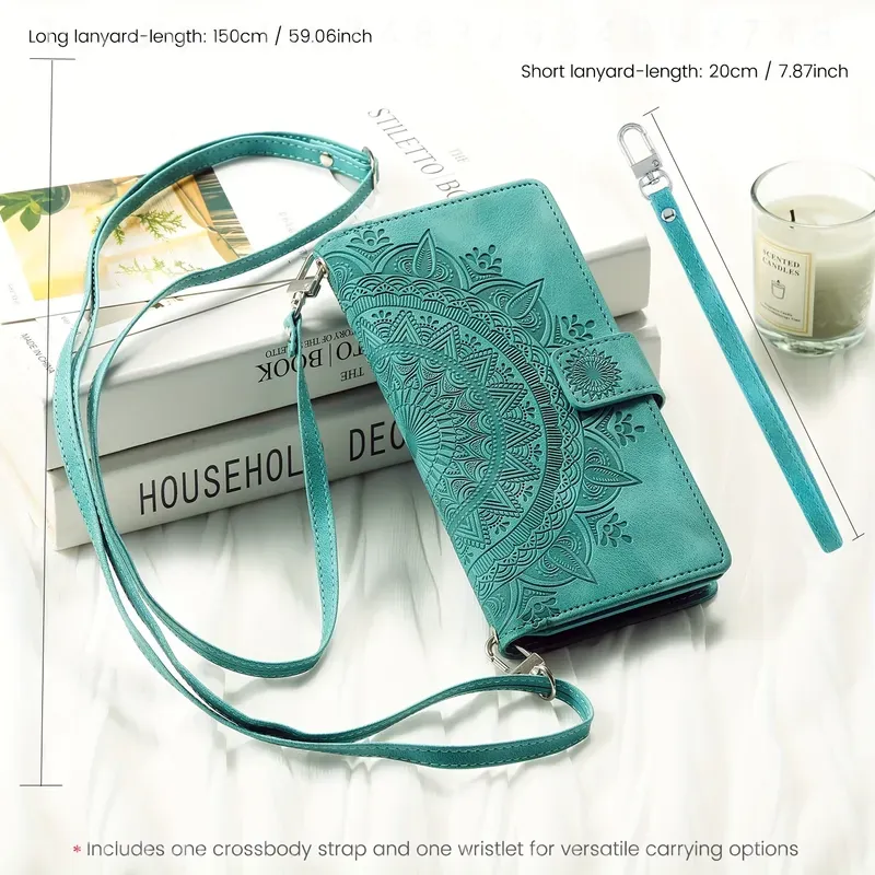 Zipper Wallet Phone Case With  - огляд і ціна Leather Folio Wallet Case