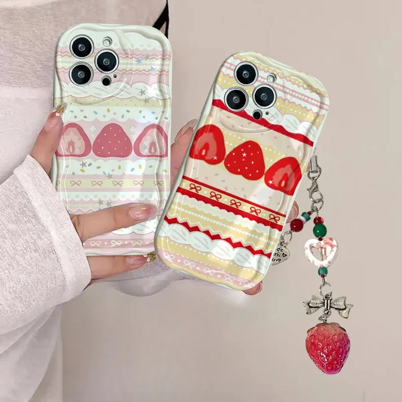 Cute Cake Lace Strawberry Frui - огляд і ціна Phone Cases Motorola Edge 2025
