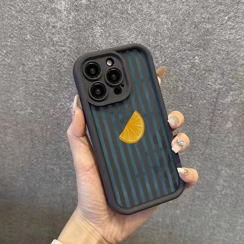 Striped Lemon Slice Pattern Ph - огляд і ціна Phone Cases Xs