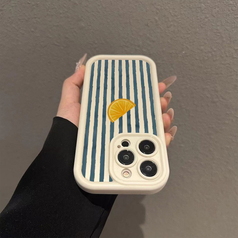 Striped Lemon Slice Pattern Ph - огляд і ціна Phone Cases Xs