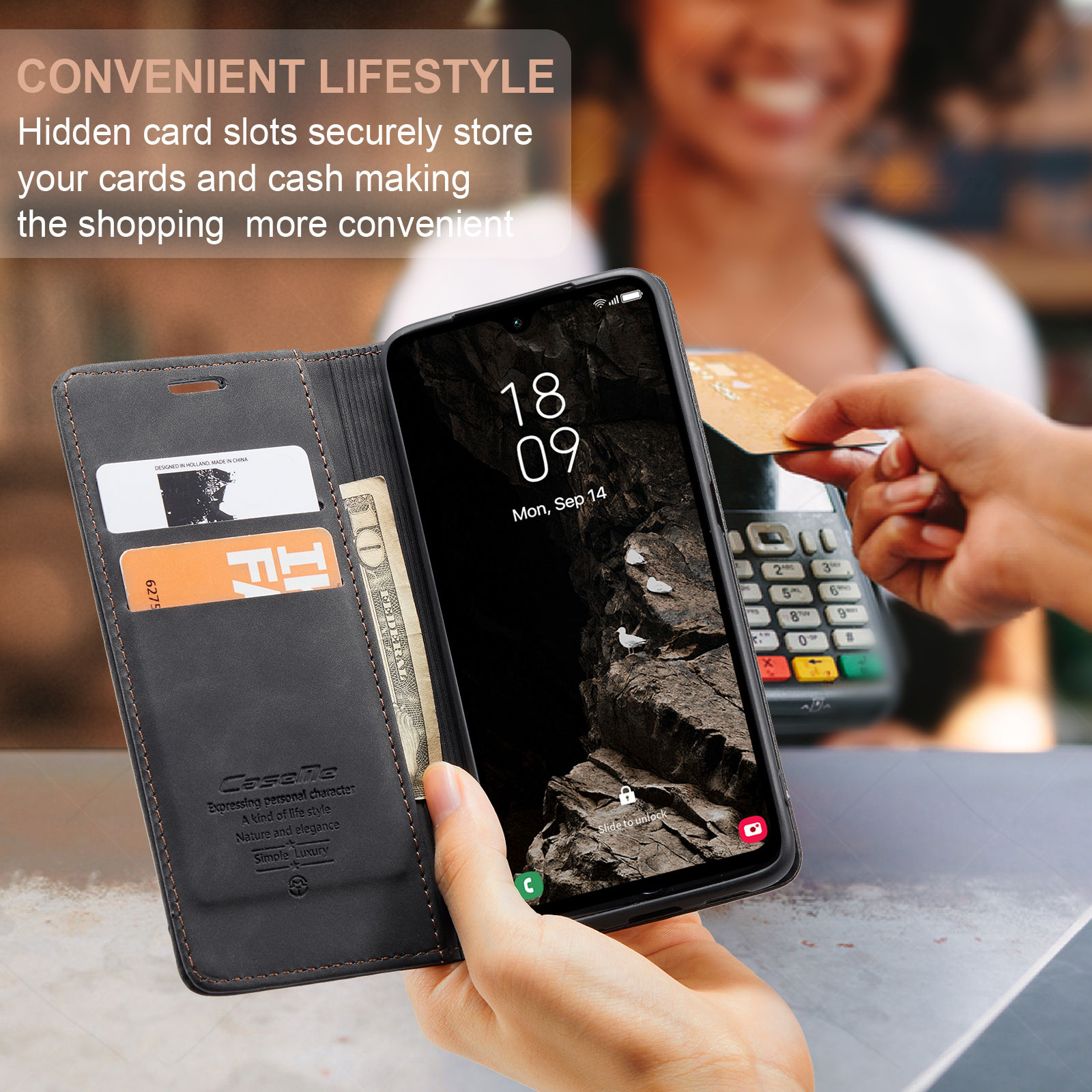Flip Wallet Case for Samsung G - огляд і ціна Leather Folio Wallet Case