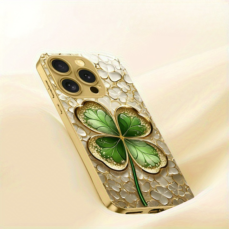 Golden and Green Color-Block F - огляд і ціна Phone Cases Green