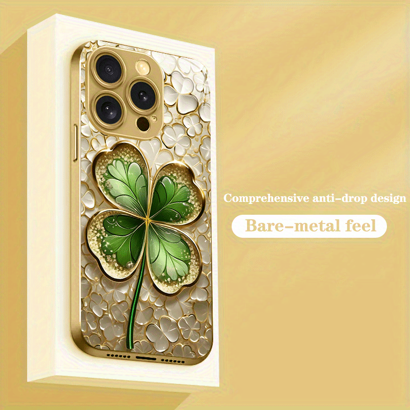 Golden and Green Color-Block F - огляд і ціна Phone Cases Green